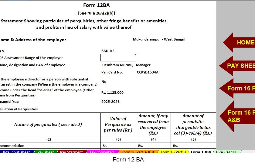 Form 12 BA
